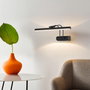 Opviq Flüt Lámpara de pared LED negra de 50 cm